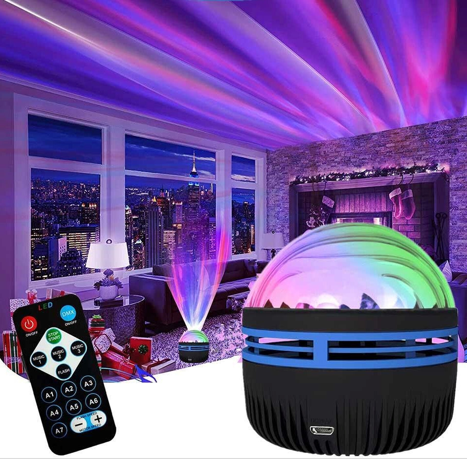 HIVORE™ StarAura Rotating Night Light – Magical Aurora Projector for Christmas & Home Décor