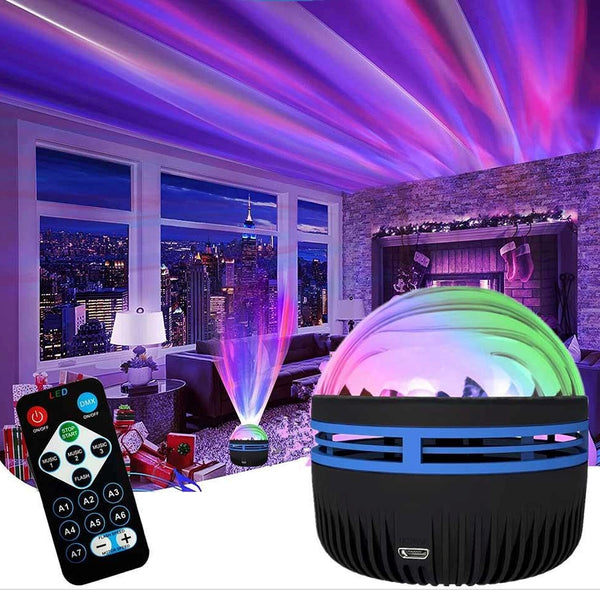 HIVORE™ StarAura Rotating Night Light – Magical Aurora Projector for Christmas & Home Décor